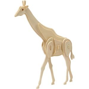 Gevestigde theorie ei Binnenwaarts DIY giraffe hout constructieset - leukdoordebrievenbus