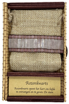 Dames armband met natuursteen Rozenkwarts