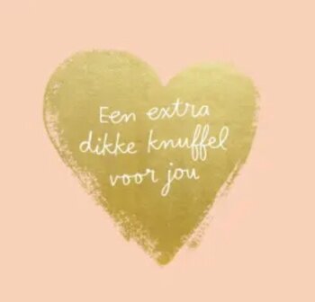 Kaartje Extra dikke knuffel voor jou