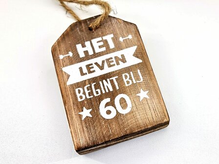 Hanger het leven begint bij 60