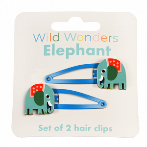 Set Wild Wonders Olifant haarspelden