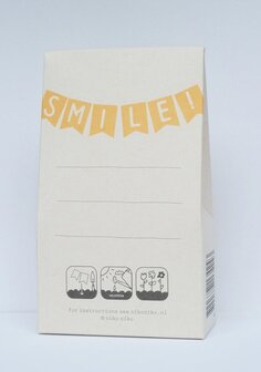 Doosje van de plantbare slinger Smile, gemaakt van 100% landbouwafval&quot;