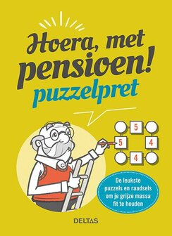 Hoera met pensioen - Puzzel Pret, ideaal pensioen cadeau met puzzels