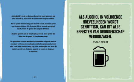 Pagina met uitleg van drink spelletjes voor feestjes