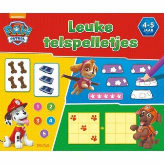 Paw Patrol telspelletjes &ndash; Boek met kleurrijke opdrachten