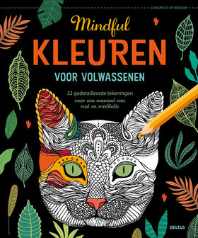 Kleurboek voor stressvermindering met uitscheurbare kleurplaten voor volwassenen