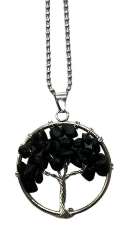 Tree of Life ketting Onyx