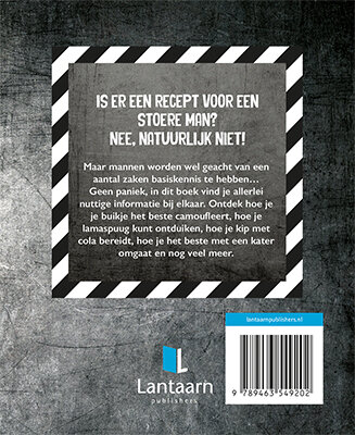 Detail van de hardcover en inhoud met tips en trucs voor mannen