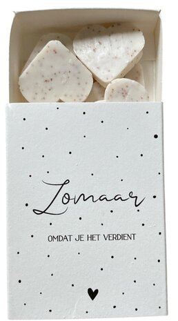 Zomaar Omdat Je Het Verdient zeep in luxe cadeaudoosje